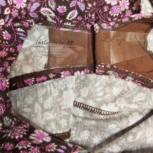 Free People Intimately Womens L Floral‎ Wear It Out Printed Bodysuit NWT - Picture 12 of 14